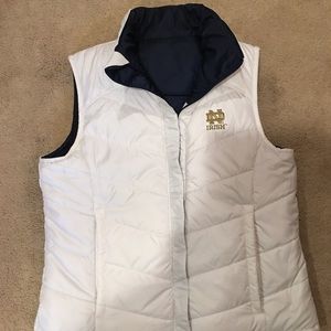 Reversible Notre Dame vest. Size large.